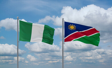 Namibia and Nigeria, country relationship concept