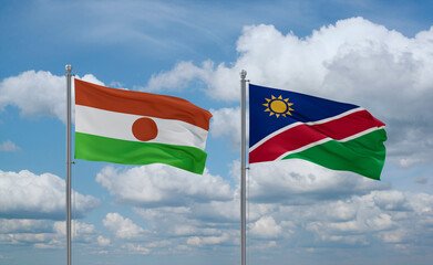 Namibia and Niger, country relationship concept