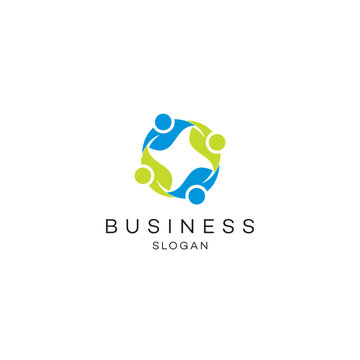 People youth chidden meeting collaboration communication links connection logo design  flat icon, monogram, business, editable, eps, royalty free image, corporate brand, creative, icon
