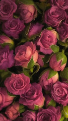 Fototapeta premium pink roses background