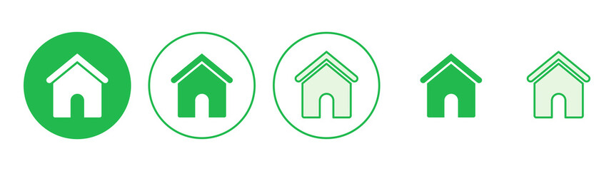 House icon set. Home icon vector