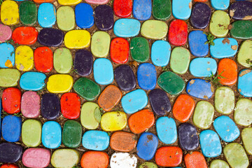 colorful stones background, colored beach stones background, small stones wallpaper, colorful pebble background