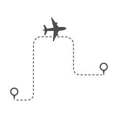 Plane Flight Route icon