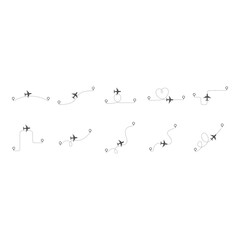 Plane Flight Route icon