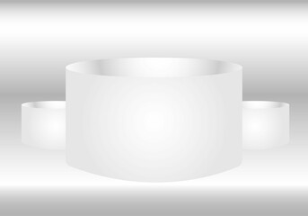 Highlife White Gray Circle Stand