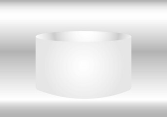 Highlife White Gray Circle Stand