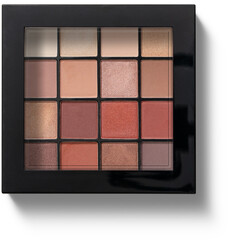 Close up view isolated of make up palettes fit for beauty concept.