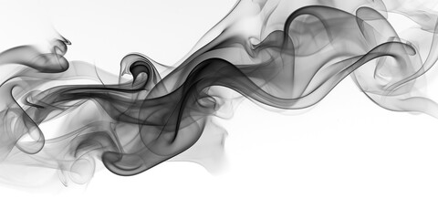 Dark smoke on transparent background. Abstract background for design. - obrazy, fototapety, plakaty