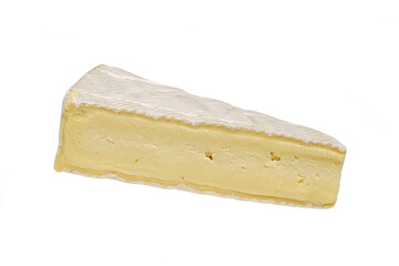 portion de fromage Français de Brie isolé