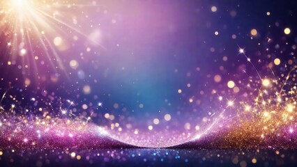 A gorgeous glittery, sparkling, abstract background is a great choice for your project. It will create a feeling of elegance, luxury and dynamism that will captivate your viewers. Generative AI