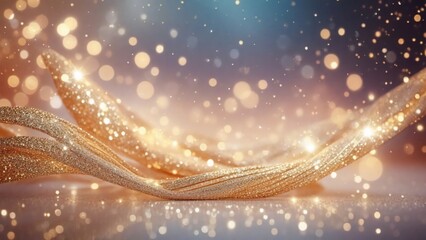 A gorgeous glittery, sparkling, abstract background is a great choice for your project. It will create a feeling of elegance, luxury and dynamism that will captivate your viewers. Generative AI