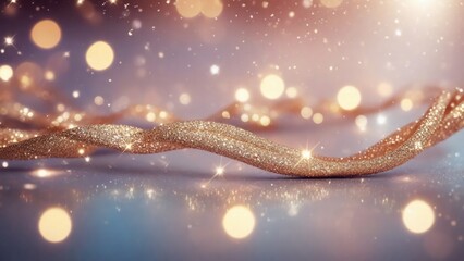 A gorgeous glittery, sparkling, abstract background is a great choice for your project. It will create a feeling of elegance, luxury and dynamism that will captivate your viewers. Generative AI