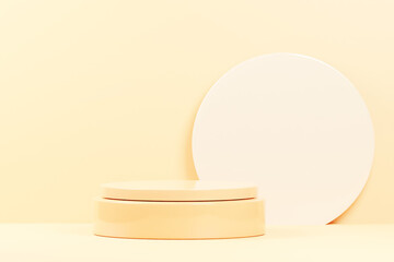 Podium background 3d rendering illustration element product mockup