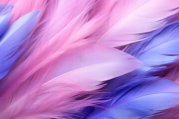 Obraz premium Farbenfrohe Federn: Die Schönheit der gefiederten Vielfalt