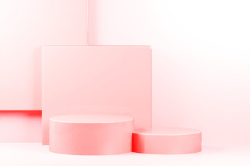 Podium background 3d rendering illustration element product mockup