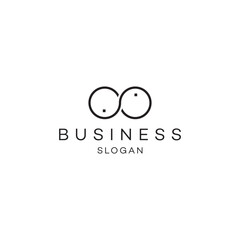 Infinity two balls logo design, Brand Identity, flat icon, monogram, business, editable, eps, royalty free image, corporate brand, creative, icon