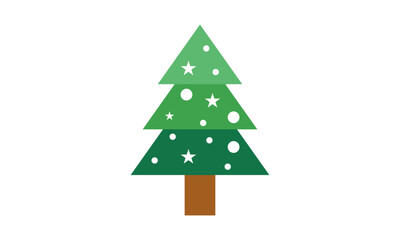 christmas tree minimalist logo design