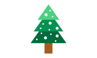 christmas tree minimalist logo design