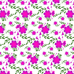 Modern, stylish floral pattern design vector template