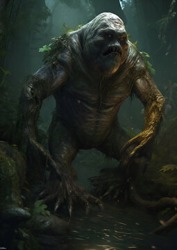 RPG DND fantasy character for Dungeons and Dragons, Roleplay, Avatar, Tree Monster, Ent