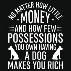 Dogs typography vector tshirt design