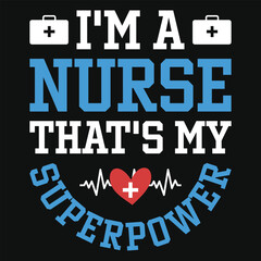 Best awesome nurse or nursing typography or graphics tshirt design