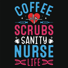Best awesome nurse or nursing typography or graphics tshirt design