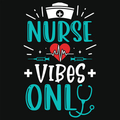 Best awesome nurse or nursing typography or graphics tshirt design