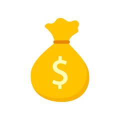 Money bag icon with dollar symbol