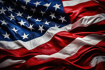 American flag background. Patriotic concept 