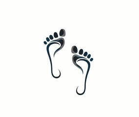 Foot Care logo designs concept vector, Iconic Foot Logo designs template