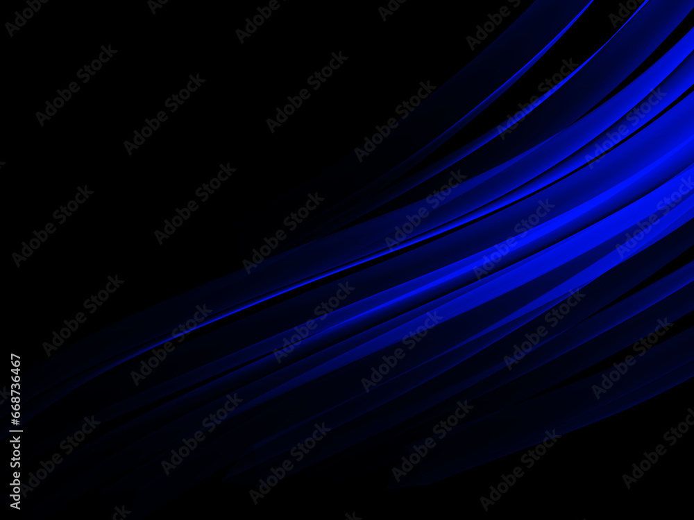 Wall mural abstract blue line overlay