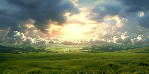 Obraz premium Mountain landscape with natural photography in the summer