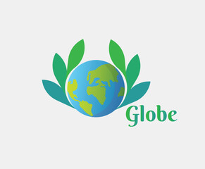 world / global logo design template