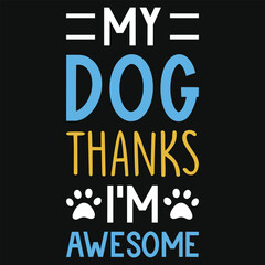 Best awesome dogs lovers puppy Bulldog typographic tshirt design