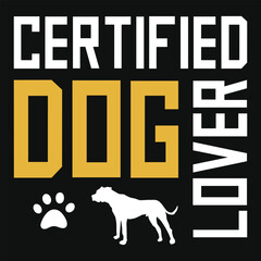 Best awesome dogs lovers puppy Bulldog typographic tshirt design