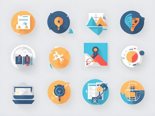 set of icons for web and applications