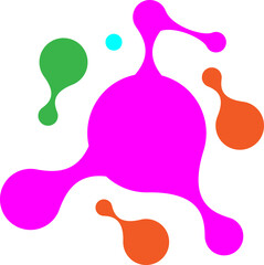 분자 원자 구조 벡터 일러스트