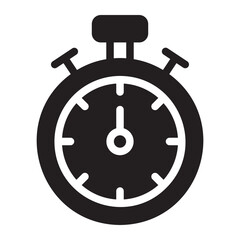 stopwatch glyph icon