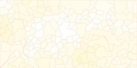 Quartz cream white Broken Stained Glass Background . 3d Voronoi diagram background. Seamless pattern shapes vector Vintage Quartz surface white for bathroom or kitchen