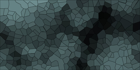 Quartz Dark gray Broken Stained Glass Background with black lines. Voronoi diagram background. Seamless pattern with 3d shapes vector Vintage Quartz surface white for bathroom or kitchen 