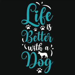 Best awesome dogs puppy Bulldog shepherd dogs lovers typographic tshirt design