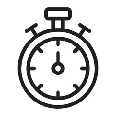 stopwatch line icon