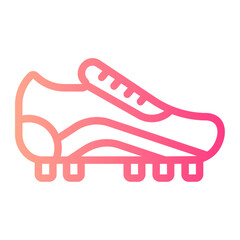 soccer boots gradient icon