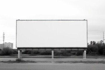Obraz premium modern empty banner sign outdoors Generative AI