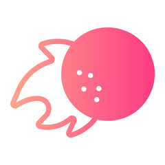 golf ball gradient icon