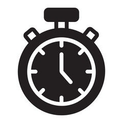 stopwatch glyph icon