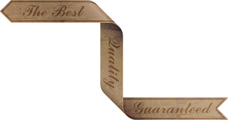 Vector illustration of vintage ribbon