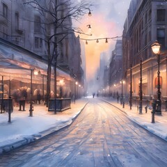 street in winter