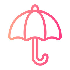 umbrella gradient icon